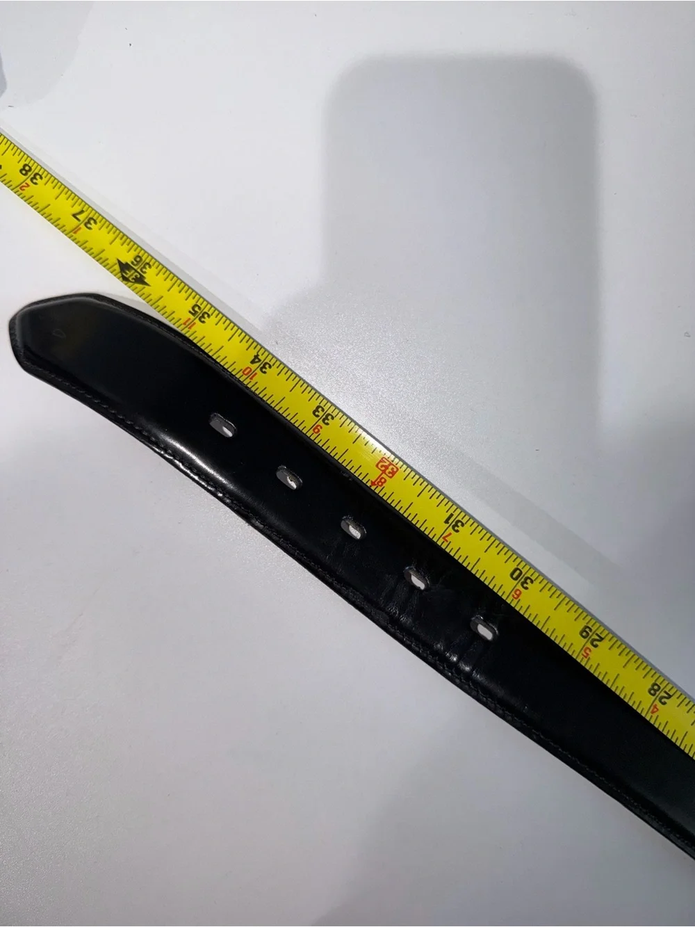 VTG Coach 8527  Black Leather Belt W/ Brass Buckle. Size L